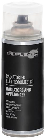 SIMPLETEK - Bomboletta Spray Vernice Smalto per Radiatori Elettrodomestici Lavatrici Frigo Bianco V400PAST.2 400 ml (1 pezzo)