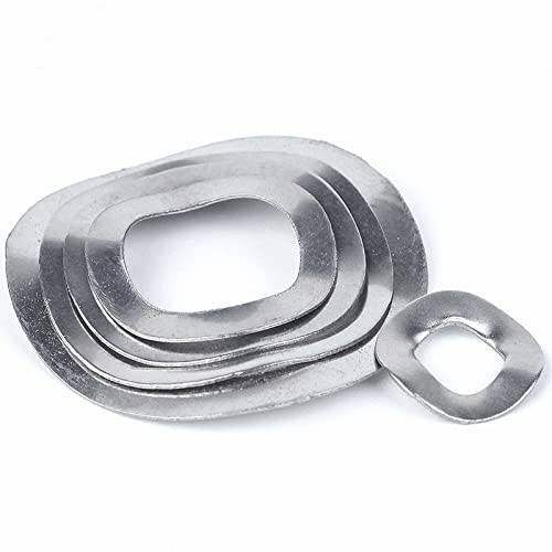 Arandelas onduladas de acero inoxidable A2 304 - Arandelas elásticas métricas for M3-M41(M5x10x0.3 20pcs)