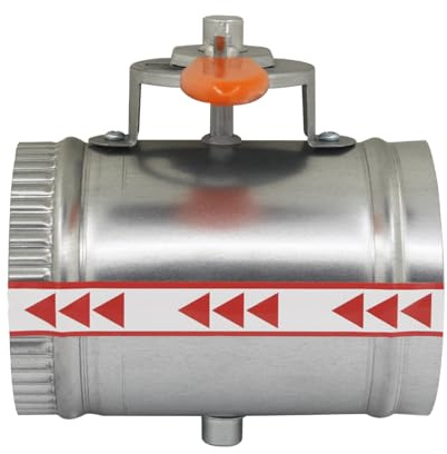 Compuerta manual aire acondicionado compuerta para ducto de aire ventilacion regulable para conducto extractor valvula (H190mm OD125mm D122mm)