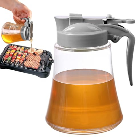 Flaska oljedispenser, elegant, ergonomisk köksbehållare