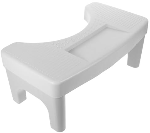 Ciieeo Marchepied de Toilette en Pp Antidérapant Surface Facile à Nettoyer, Design Minimaliste et Compact pour Salle de Bain et Assistance Toilettes