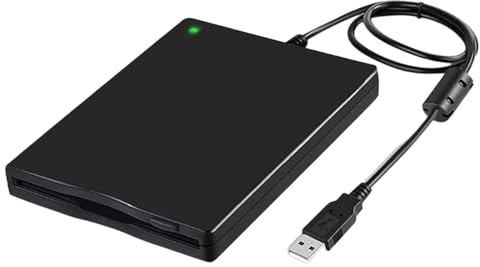 Kaeltsyn Unità floppy disk esterna USB da 3,5 pollici per professionisti IT e appassionati di vintage floppy disk drive USB