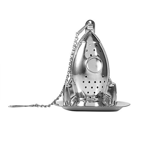 Tea Infuser，Stainless Steel Loose Tea Leaf Infuser Ball Strainer Filter Diffuser Herbal Spice Rocket Shape