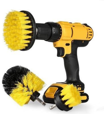 Power Scrubber Brush, Yefun 3Pcs/Set Multipurpose Scrubbing Drill Brush Attachment Kit & Cleaner for Cleaning Bathrooms, Tile, Grout, Boats