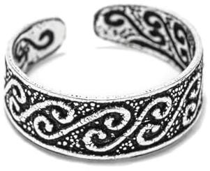 WINDALF Bohemian Zehenring LAYLA 5 mm Lebensspirale Sommer Schmuck 925 Sterlingsilber