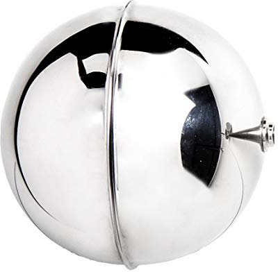 ZAES - Schwimmerdurchmesser mit Edelstahlgewinde 125 mm AISI 316 für 1/2 und 3/4 industrielles Schwimmerventil „Hochwertiges hochglanzpoliertes Finish“ (Ventil nicht im Lieferumfang enthalten)