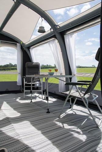 Kampa Dometic Continental - Alfombra transpirable para toldo, se adapta a Club de 330 a 260 x 330 cm, resistente a la intemperie, a los rayos UV, para caravana, tienda de campaña y autocaravana