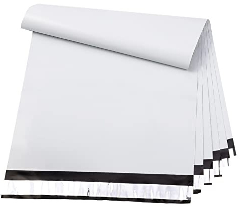 Metronic Poly Mailers 19x24 Inch 100 Pcs | Large Shipping Bags for Clothing, Small Business | Strong Thick Mailing Bags with Self Adhesive | Waterproof and Tear-Proof Large Package Bags in White