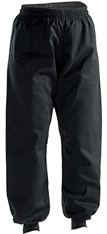 Kung Fu 7oz Traditional Pants w/Cuffed Ankles (0 (3'10-4'3/ 55-80ls)) Black