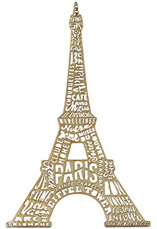 Summer-Ray Zwei (2) Holz Monument Eiffelturm Holz Handwerk Laser Cut Frankreich Paris ikonische Wahrzeichen Türhänger
