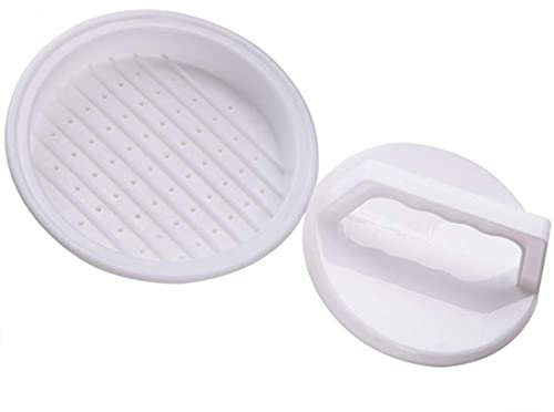 Burger Press Hamburger Patty Maker,URMAGIC 13cm Plastic Burger Mold Rings,Non Stick Burger Making Tool,Stuffed Hamburger Patty Press,Easy Release Burger Patties Cookery Mold