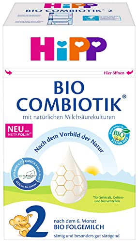 HiPP Bio Milchnahrung, 2 BIO Combiotik, Folgemilch, 600g