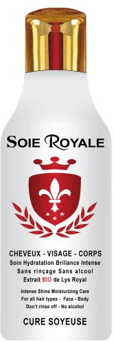 Haarpflege Gesicht Körper 300 ml Bio-Extrakt der Königslilie Seidenproteine Vitamins E-F Nährt spendet feuchtigkeit Entwirrt mit intensivem Glänzen ohne Alkohol von Soie Royale