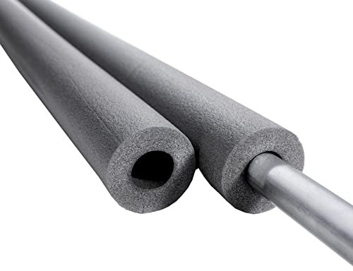 Pipe Insulation Foam for 76mm Diameter Pipes ~ Lagging Wrap Roll Industrial Covers for Plumbers Plumbing DIY Professional Grey (4)