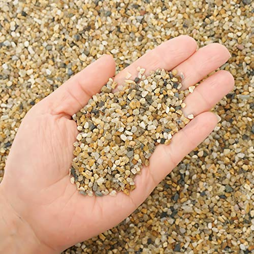 OUPENG Coarse Sand Stone 1LB Decorative Rocks Sand Stone,Mix Coarse Sand for Plants,Soil Cover Bonsai,Succulent,Terrarium,Course,Garden,Cactus Sand, Aquarium, Fairy Garden, DIY.