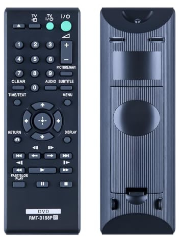 RMT-D198P Replacement Remote Control Suitable for Sony DVD Player DVP-SR120 DVP-SR170 DVP-SR320 DVP-SR350 DVP-SR360 DVP-SR370 DVP-SR405P DVP-SR750H DVP-SR750HP DVP-SR760H DVP-SR760HP