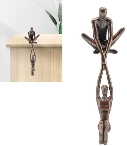 Escultura de pareja de baile, estatuilla de amantes abstractos contemporáneos, estatua de arte abstracto de resina, figura de pareja de hombre que levanta a mujer, figura de baile para dormitorio de e