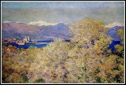 Apfelbäume in Bloom Painting von Claude Monet Diamond Painting Kits für Erwachsene, 5D Kristall Diamanten Kunst mit Zubehör Werkzeugen, Bild DIY Kunst Handwerk für Heimdekoration Geschenk