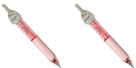 Legami - Druckbleistift, Meow, Ø 1,2 cm, 1 Mine 0,7 mm HB Inklusive Ergonomischer Silikongriff, Präzises Schreiben (Packung mit 2)