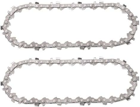 2 Pièces 4 Pouces Mini Chaîne de Tronçonneuse, 28 Maillons entraînement | Petite Chaîne de Scie en Acier Allié de Remplacement pour Mini Tronçonneuse Portable