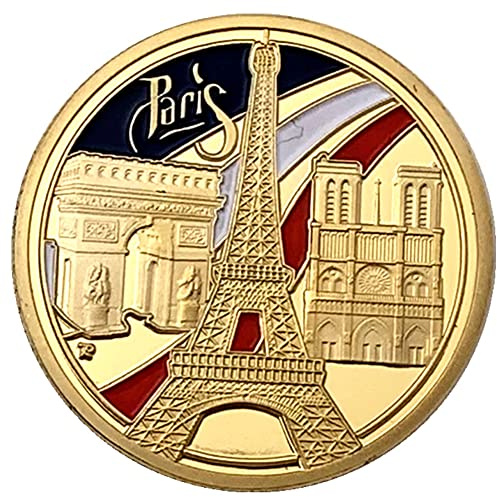 Vobumix Moneda Conmemorativa De Francia, del Triunfo De Revolución Francesa, Moneda De Recuerdo Chapada En Oro para Colección, 1 Ud.