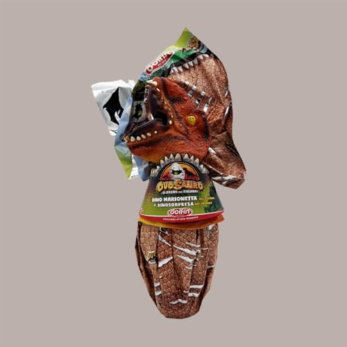 1 unids Huevo Chocolate con Leche 320g Maxi Sorpresa Dino Marioneta Roja Jurásica Ovosaurio