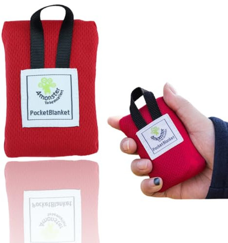 BCHKO 1pcs Mini Coperta da Picnic Ultraleggera e Portatile, Telo da Spiaggia per Esterno, Ideale per Spiaggia, Picnic, Campeggio e Escursioni (70 x 110 cm) (rosso)