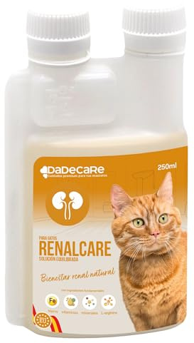 Renalcare - Suplemento Renal Líquido 250ml para Gatos – Devuelve Energía y Apetito en Gatos con Problemas Renales – Previene Anemia y Apoya la Salud de sus Riñones – Sin Fósforo ni Sodio - Sabor Bacon