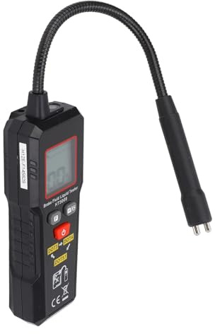 Marhynchus Tester Liquido Freni, Sonda Ad Alta sensibilità con Display Retroilluminato Chiaro, Intervallo di Errore ±0,3% per DOT3 DOT4 DOT5.1, Design Compatto per Uso Domestico e in Officina