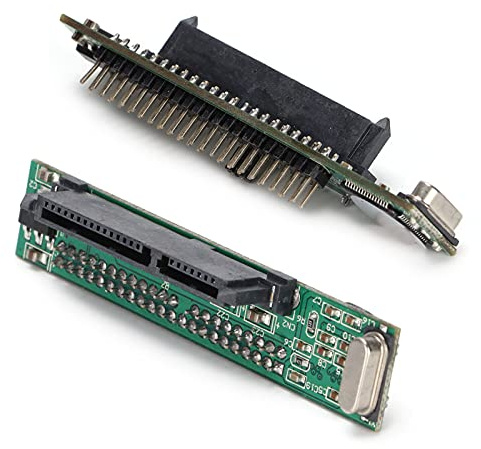 EIMSOAH Adaptador a IDE de 44 Pines Adaptador Serial ATA a PATA Eficiente de Alta Velocidad para Uso con Placa Base IDE Antigua Ligero y Fácil de Transportar para Discos Duros de 2,5