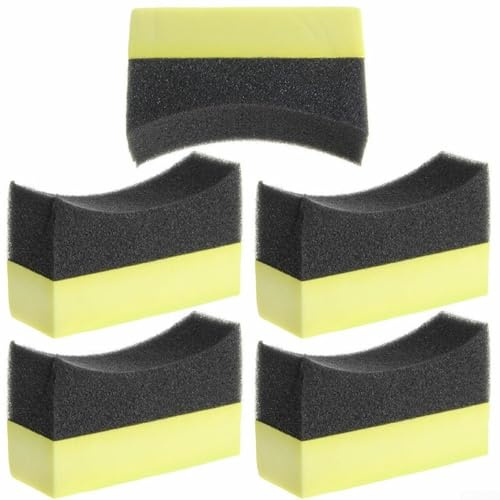 Éponge en mousse incurvée pour une utilisation avec des solutions de pansement sur pneus et garnitures extérieures de véhicules