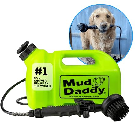 Mud Daddy – Portable Pet Washer, Multipurpose Washing Device, Muddy Walks, Pet Cleaning, Grooming Perfect for Dogs, Horses, Bikes, Shoes, Camping and More – 5 Litre – Green