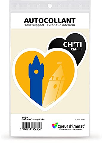 Sticker Autocollant Coeur J'aime Le Nord-Pas de Calais - Ch'Ti