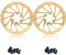 Chooee Fahrrad Bremsscheibe 160mm/180mm/203mm，2 Stück Fahrrad Bremsscheiben mit 12 Schrauben Bremsscheibe für Rennrad, Mountainbike, MTB, BMX.