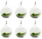 JFBUCF 6 macetas colgantes de cristal para terrario, 10 cm, redondo, contenedor transparente para colgar velas, bricolaje, hogar, jardín, boda, fiesta, decoración