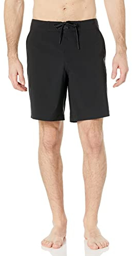 Amazon Essentials Bañador Bermuda Hombre, Negro Efecto Lavado, L