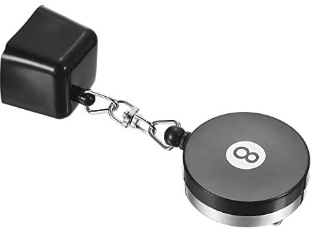PATIKIL Billiards Queue Kreidehalter Einziehbar Queue Kreidehalter Pool Queue Kreide Box mit Ziehgürtel für Billiard Snooker Schwarz