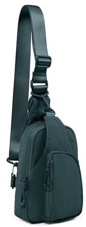 ODODOS Sling Bag with Adjustable Straps Crossbody Chest Bag Lightweight Small Backpack for Casual Outdoor Traveling Hiking, Sea Moss