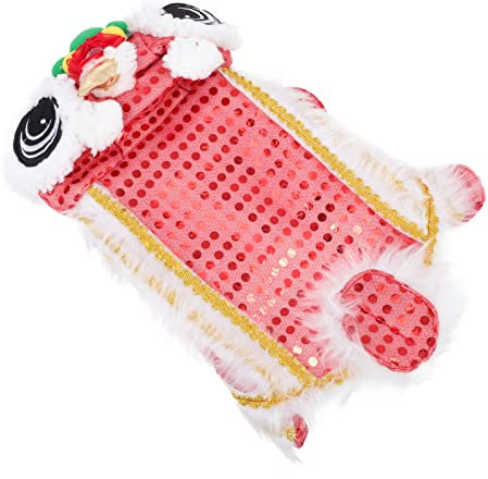 minkissy 1stk Kleidung Für Haustiere Haustierkleidung des Neuen Jahres Jungen Kostüme Hundebekleidung Für Große Hunde Warme Jacke Tierkostüm Lustig Polyester Neujahrs-Outfit Großer Hund