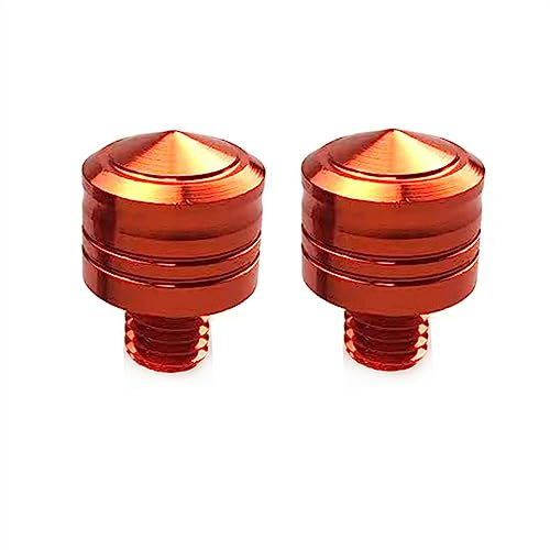 Bolzenschraube Motorradspiegel Lenker Rückspiegel Seitenspiegel Mount Adapter Spiegelschrauben Schraube Für Kawasaki Z400 Z650 Z750 Z800 Z250 Z1000XR Z 800 Z 250 (Color : Orange)