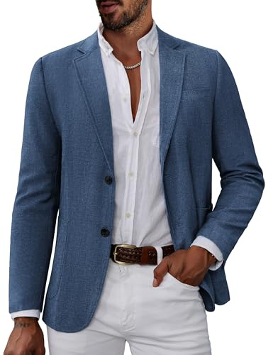 PJ PAUL JONES Giacca da uomo, sportiva, Regular Fit, per il tempo libero, blazer moderno, per il tempo libero e il business, giacca da lavoro, Blu, XXL