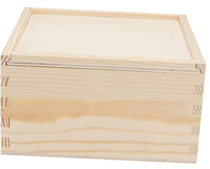 HOMOCONO Einfache Holz-geschenkbox Für Hochzeit Party-aufbewahrungsbehälter Füllbar Mit Süßigkeiten Bonbons Und Keksen