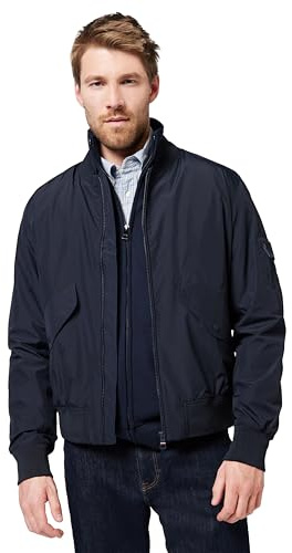 Tommy Hilfiger Cazadora bomber Hombre Packable con cuello tipo béisbol, Azul (Desert Sky), L
