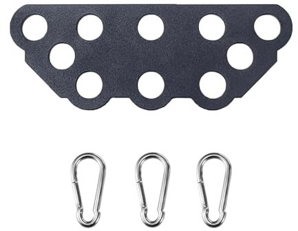 Home Gym Fitness Multi Grip LAT Pull Down Bar with Spreader Plate Double to Single Cable Attachment Exercise Handle for Pulley System Cable Machine (Mini BAR)