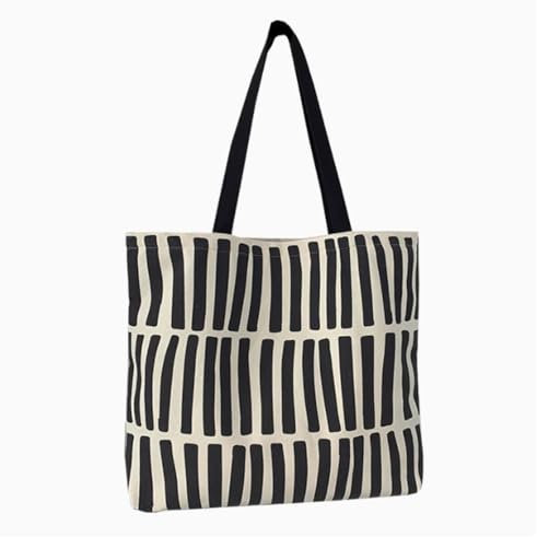 Luminexia Bolsa de Lona,Bolsa Tela Tote Bag,Compra Tote Bag,Bolsa Tela Mujer,Bolsa de Lona Impresa,Bolso Tote con Bolsillo Cremallera Interior,para Vida Diaria,Compras,Oficina,Viajes