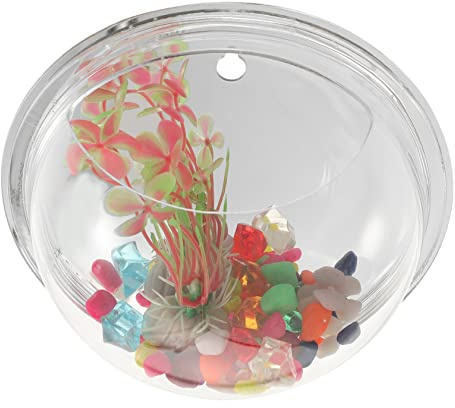 UPKOCH Transparent Wall Mounted Fish Tank Vase Decorative Hydroponic Planter for Home Durable Diameter Aquarium Plant Holder Stylish Wall Fish Bowl for Plant Lovers