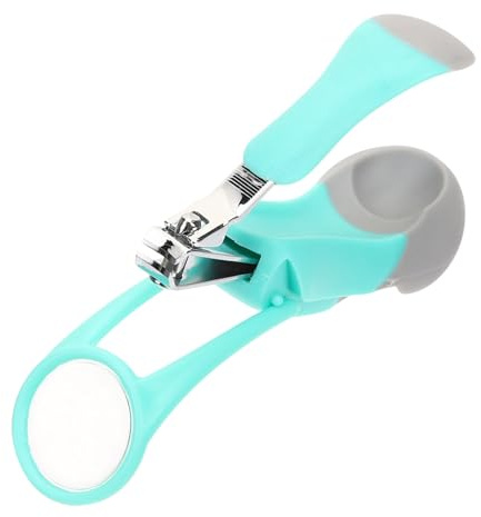 GALPADA Nagelschere für Senioren mit Lupe und Nagelfeile aus Edelstahl Faltbar und Präzise zum Nägel Schneiden für Professionellen Pediküre und Heimgebrauch