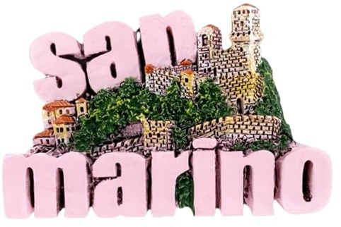 San Marino Reise-Souvenirs, 3D-Kühlschrankmagnet, Stadtattraktionen, Kühlschrank-dekorative Magnete, dreidimensionale Dekoration für Zuhause und Küche
