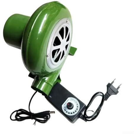 Elektrischer 220-V-Grilllüfter mit Geschwindigkeitsregler für Belüftung Lüfterwechsel BBQ Aufblasbar Kamin,Turbinengebläse für Heizgeräte Grill BBQ Picknick(60W)