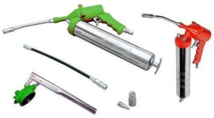 topolenashop Ingrassatore Pneumatico Auto Ad Aria E Pistola Pompa Manuale con Tubi Kit 6 Pz